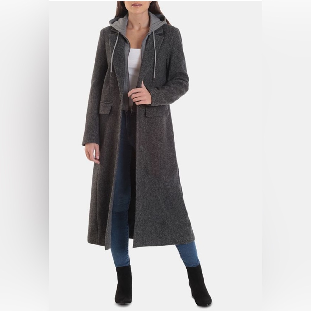 Avec Les Filles Gray Long Coat